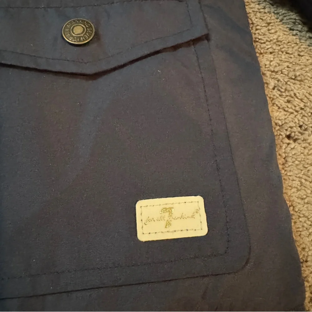 7 for All Mankind Blue Puffer Jacket